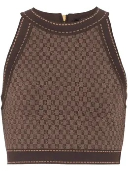 Balmain: Жаккардовый топ 