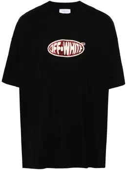Off-White: Футболка с принтом 