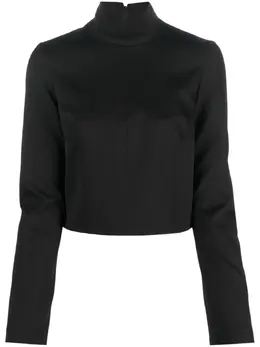 MM6 Maison Margiela: Чёрная блуза 
