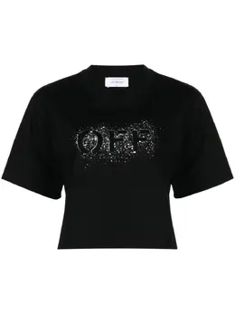 Off-White: Футболка с принтом 