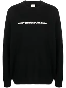 Emporio Armani: Свитер с принтом 