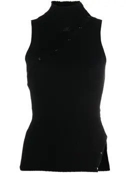 Courrèges: Чёрная майка 