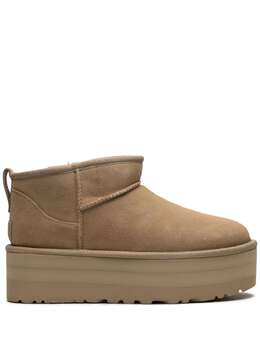 UGG: Бежевые ботинки  Ultra Mini