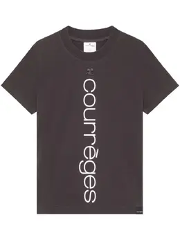 Courrèges: Футболка с принтом 