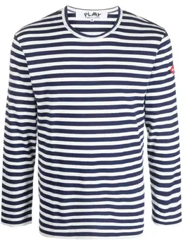 Comme Des Garçons Play: Футболка в полоску 