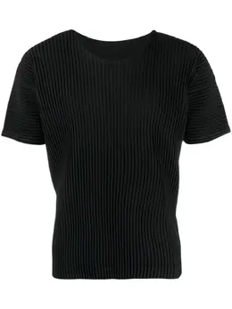 Homme Plissé Issey Miyake: Футболка с u-образным вырезом 