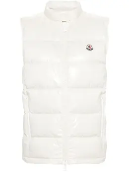 Moncler: Белый жилет 