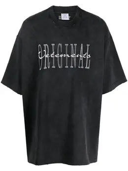 VETEMENTS: Футболка с принтом 