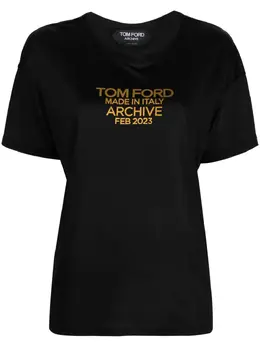 TOM FORD: Футболка  Logo с принтом