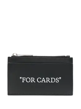 Off-White: Чёрный картхолдер 