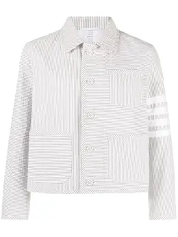 Thom Browne: Светлая куртка  4-Bar