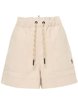 Moncler Grenoble: Бежевые шорты 