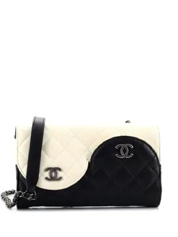 CHANEL Pre-Owned: Чёрный кошелёк 