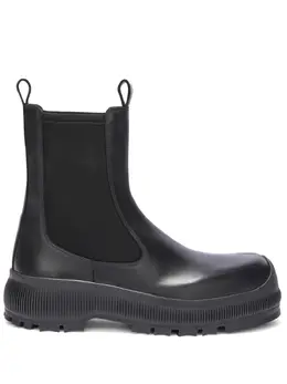 Jil Sander: Чёрные ботинки 