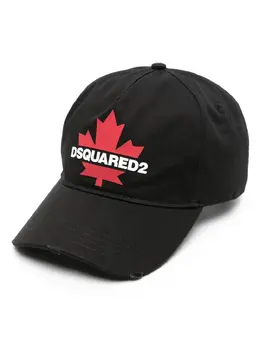 Dsquared2: Чёрная кепка  Maple Leaf
