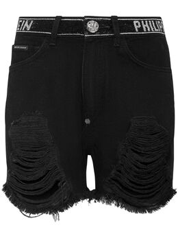 Philipp Plein: Шорты  Crystal со стразами