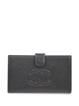 CHANEL Pre-Owned: Чёрный кошелёк 
