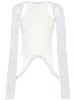 Off-White: Белый топ 