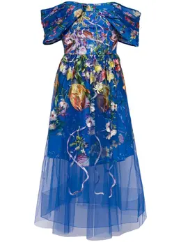 Marchesa Notte: Платье из фатина 