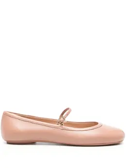 Gianvito Rossi: Бежевые балетки 