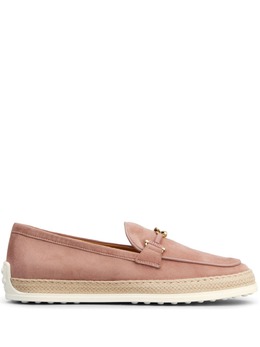 Tod's: Розовые лоферы 