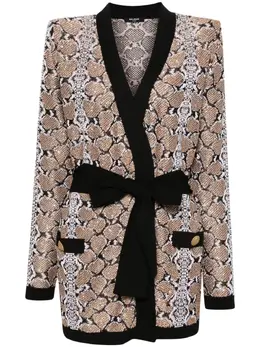 Balmain: Коричневый кардиган 