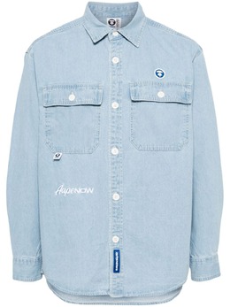 AAPE BY *A BATHING APE®: Джинсовая рубашка 