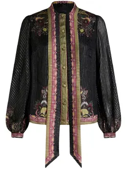 ETRO: Блуза с бантом 