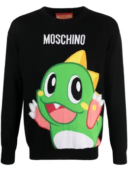 Moschino: Жаккардовый свитер 