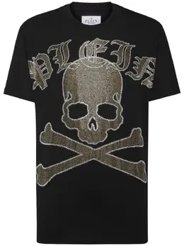 Philipp Plein: Хлопковая футболка  Gothic Plein