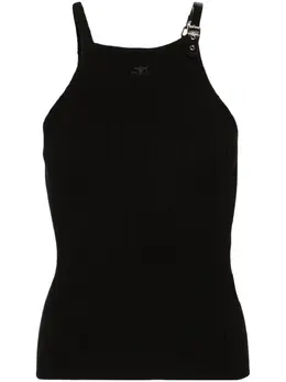 Courrèges: Чёрная майка 