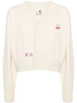 AAPE BY *A BATHING APE®: Кардиган с v-образным вырезом 