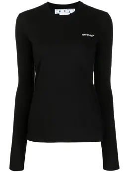 Off-White: Футболка  Diag Stripe в полоску