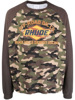 RHUDE: Футболка с принтом 