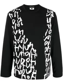 Comme des Garçons Homme Plus: Свитер с принтом 