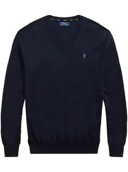 Polo Ralph Lauren: Свитер с v-образным вырезом 
