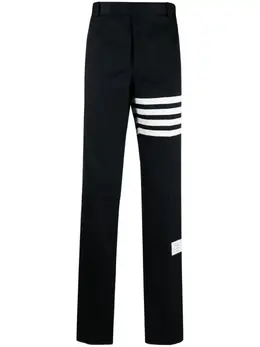 Thom Browne: Хлопковые брюки  4-Bar