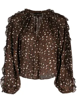 Cynthia Rowley: Блуза в горошек 