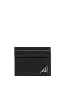 Prada: Чёрный картхолдер 
