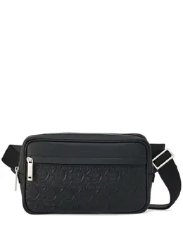 Ferragamo: Чёрная сумка  Gancini