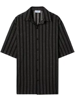 Off-White: Рубашка  Arrows в полоску