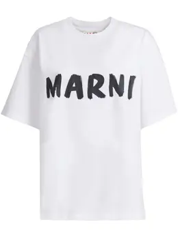 Marni: Футболка с принтом 