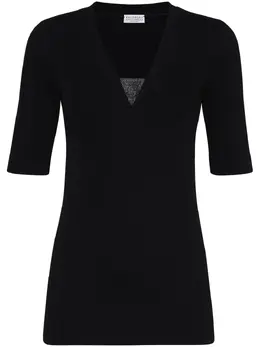 Brunello Cucinelli: Футболка с v-образным вырезом 