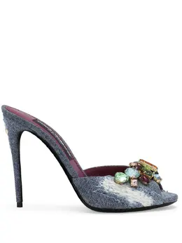 Dolce & Gabbana: Голубые сандалии  Keira