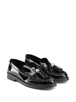Jimmy Choo: Чёрные лоферы 