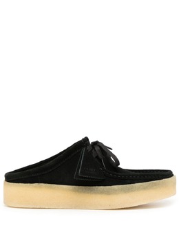 Clarks Originals: Чёрные мокасины 