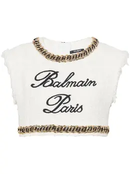 Balmain: Твидовый топ 