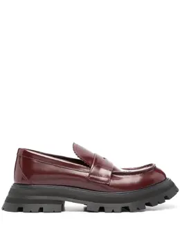 Alexander McQueen: Бордовые лоферы 