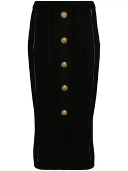 Balmain: Трикотажная юбка 