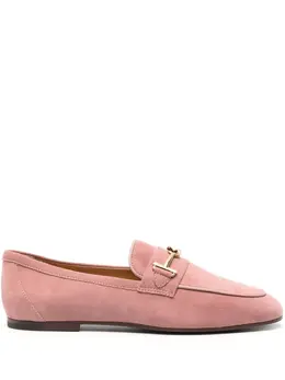 Tod's: Розовые лоферы  Gommino